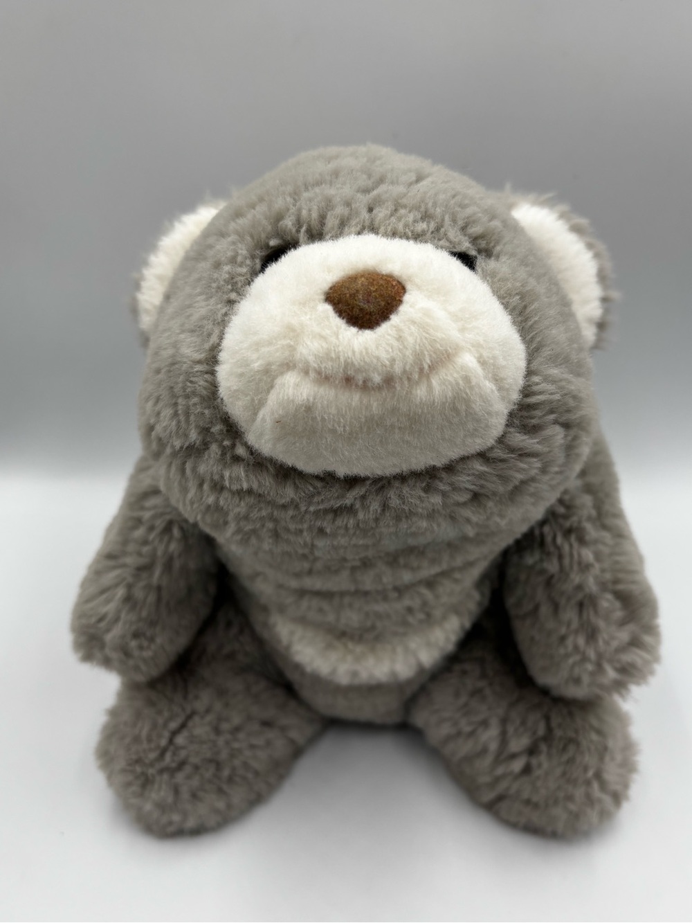 Vintage GUND Snuffles Smiling Bear Plush Gray 10.5” 4060742